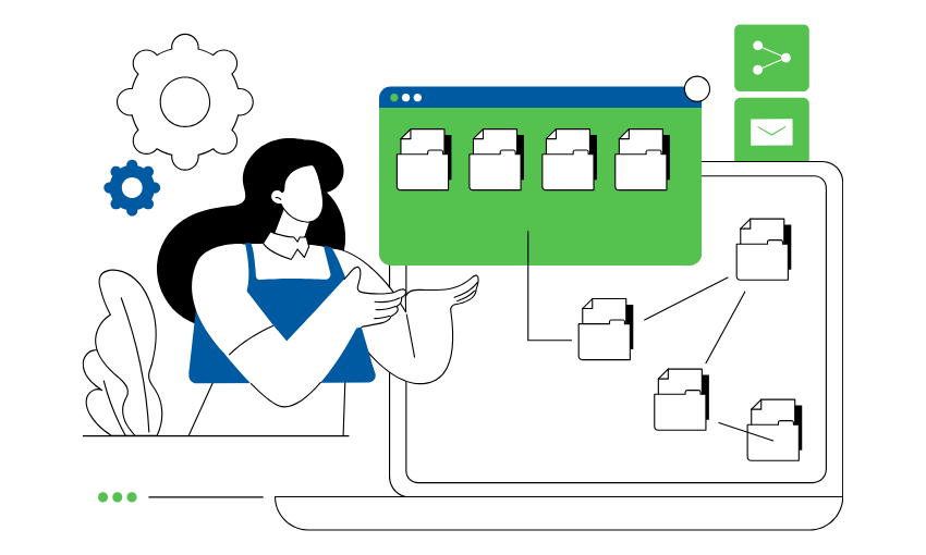 Digital catalog interface showing spare parts listings with visual diagrams, real-time part data, and search functionality for service teams and dealers