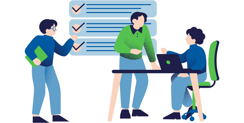 Interface showing role-based catalog access controls and order tracking from request to fulfillment in NetFlows360